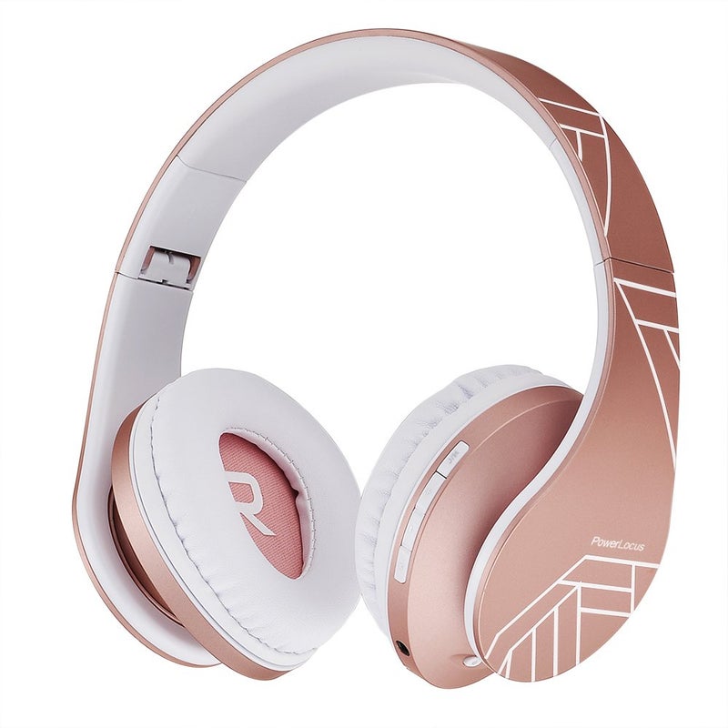 PowerLocus Kids Headphones Over-Ear, Bluetooth Wireless Headphones for Kids,with Microphone, Safe 85DB Volume Limited, Foldable with Carry Case, Audio Cable, Micro SD mode for Online Classes,PC,Phones - Image 1